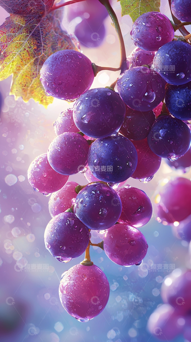 高清大图下载【趣麦麦图】紫葡萄高清图片