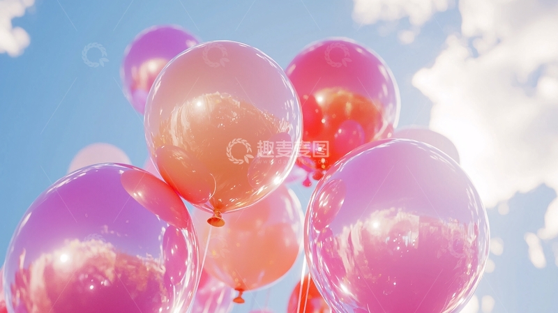 高清大图下载【趣麦麦图】粉色气球