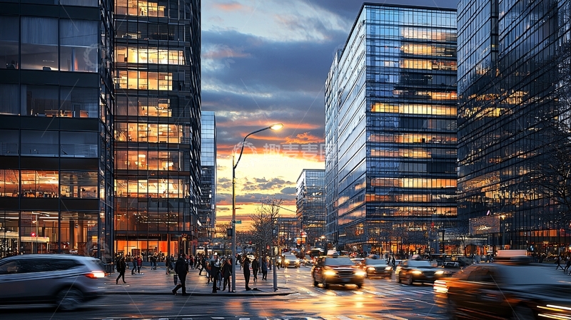 高清大图下载【趣麦麦图】夜晚都市街景