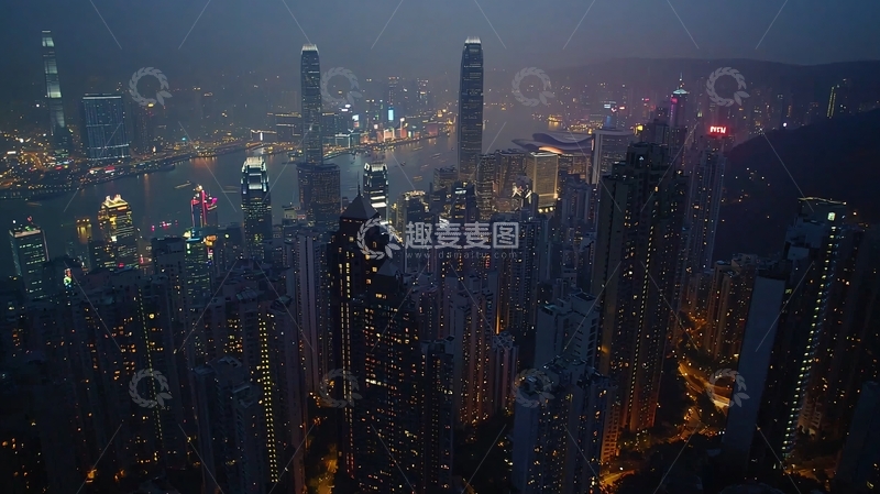 高清大图下载【趣麦麦图】-香港夜景