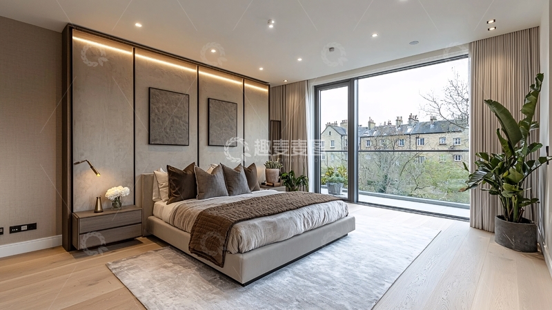 高清大图下载【趣麦麦图】现代简约卧室24