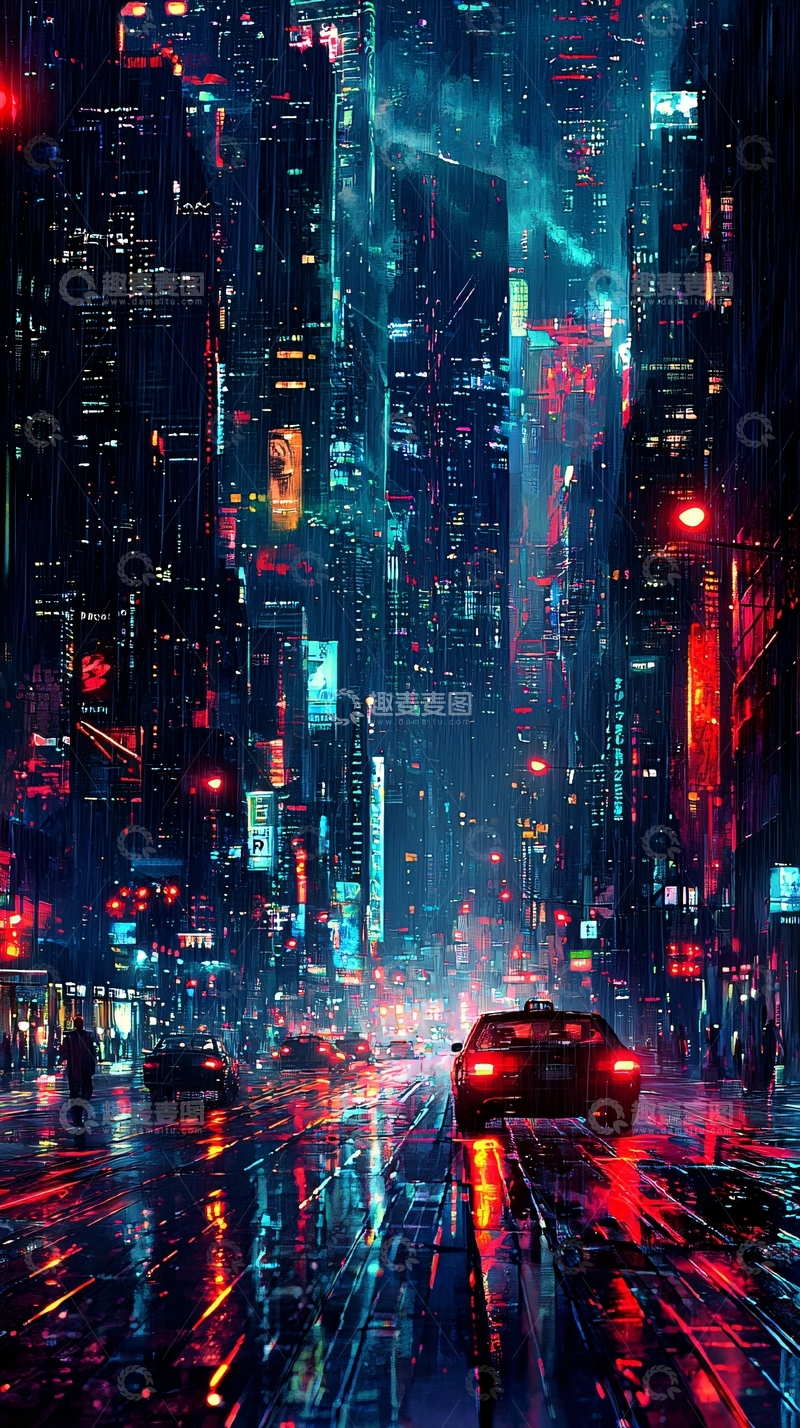 高清大图下载【趣麦麦图】未来都市夜景141