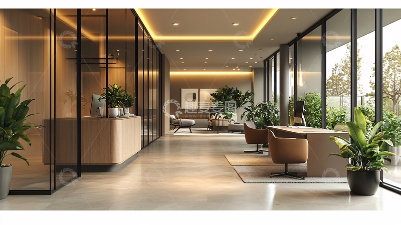 高清大图下载【趣麦麦图】现代简约办公空间