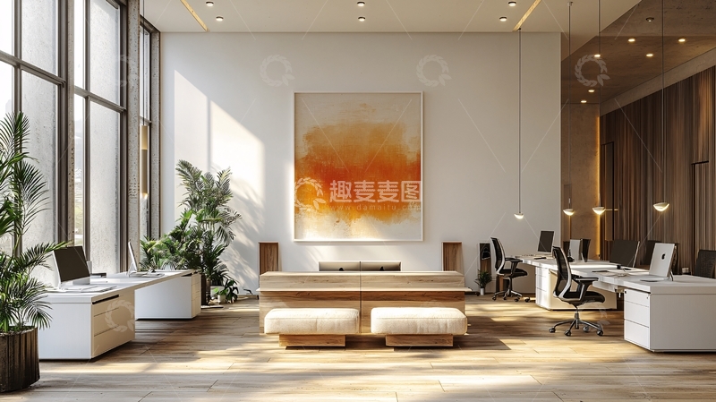 高清大图下载【趣麦麦图】现代简约办公室