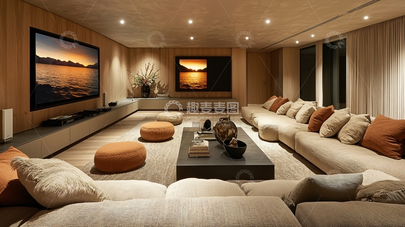 高清大图下载【趣麦麦图】温暖舒适的客厅