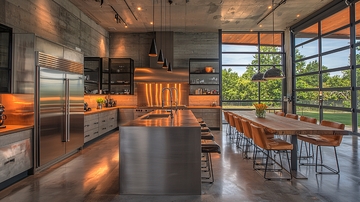 现代工业风厨房