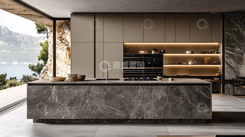 高清大图下载【趣麦麦图】现代极简主义厨房设计