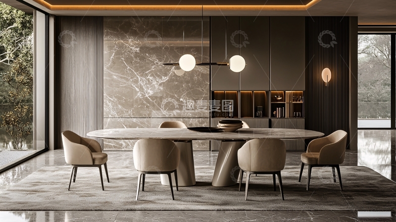 高清大图下载【趣麦麦图】现代简约餐厅