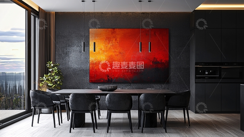 高清大图下载【趣麦麦图】现代风格餐厅