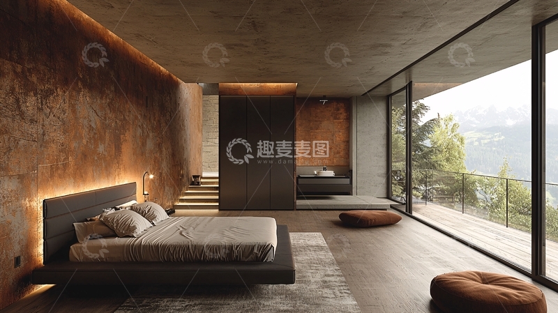 高清大图下载【趣麦麦图】现代简约卧室26