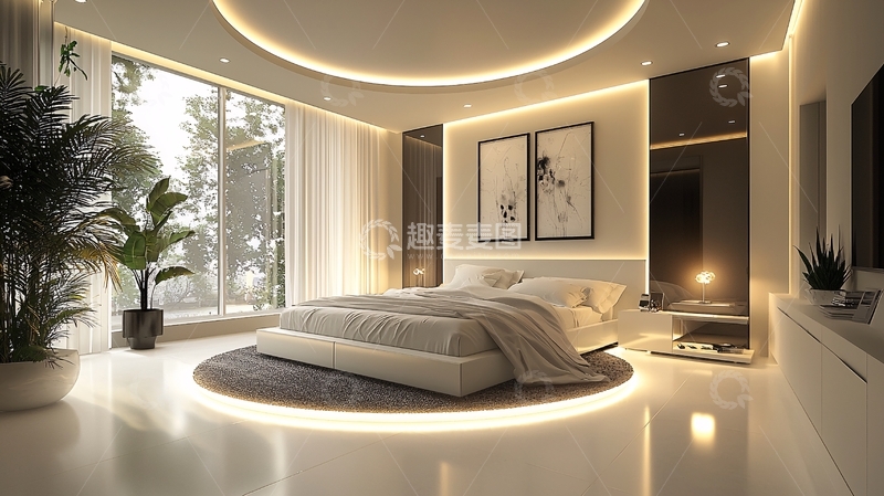 高清大图下载【趣麦麦图】现代简约卧室25