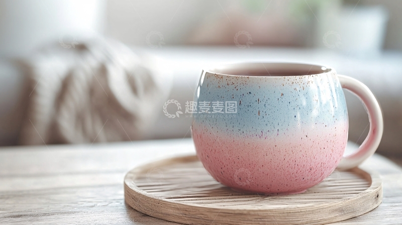 高清大图下载【趣麦麦图】简约风格陶瓷马克杯