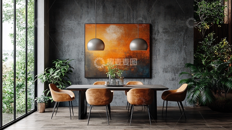 高清大图下载【趣麦麦图】现代简约餐厅设计
