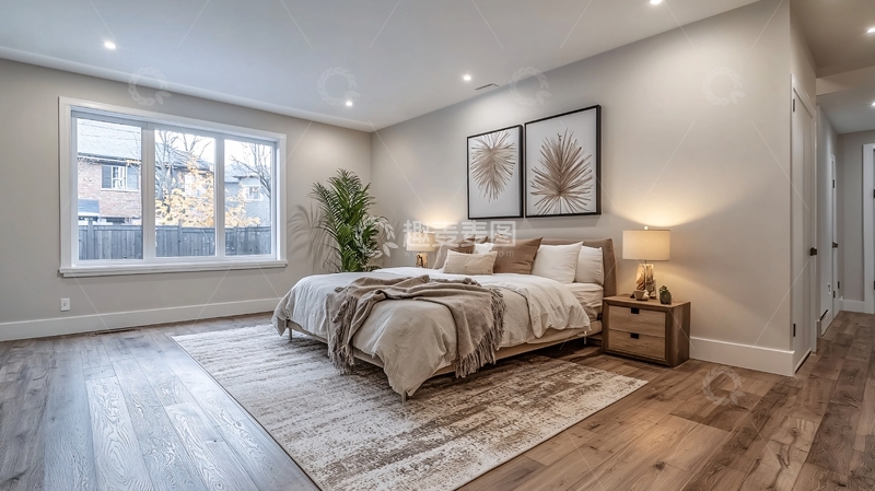 高清大图下载【趣麦麦图】明亮现代卧室