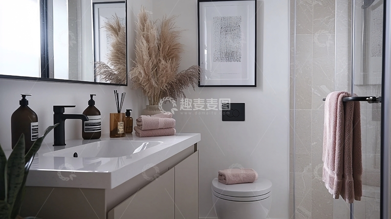 高清大图下载【趣麦麦图】现代简约风格浴室