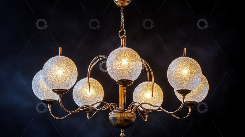 高清大图下载【趣麦麦图】复古水晶吊灯