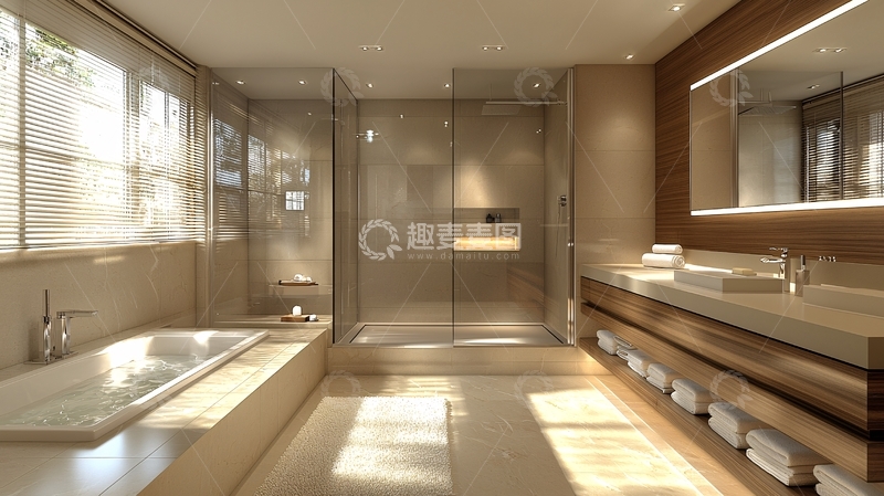 高清大图下载【趣麦麦图】豪华现代浴室设计