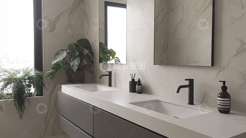 高清大图下载【趣麦麦图】现代简约浴室