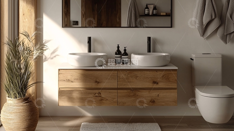 高清大图下载【趣麦麦图】现代简约浴室