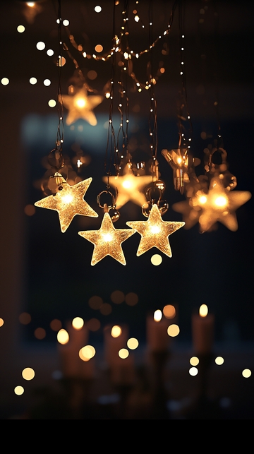 闪亮星星灯串