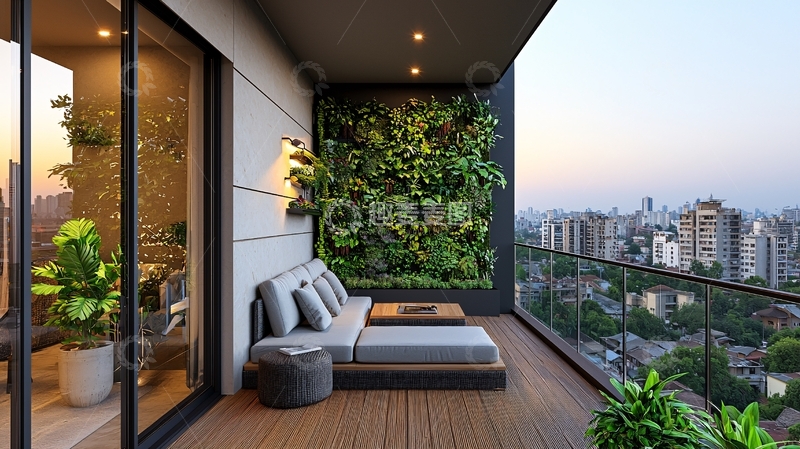 高清大图下载【趣麦麦图】现代简约阳台设计