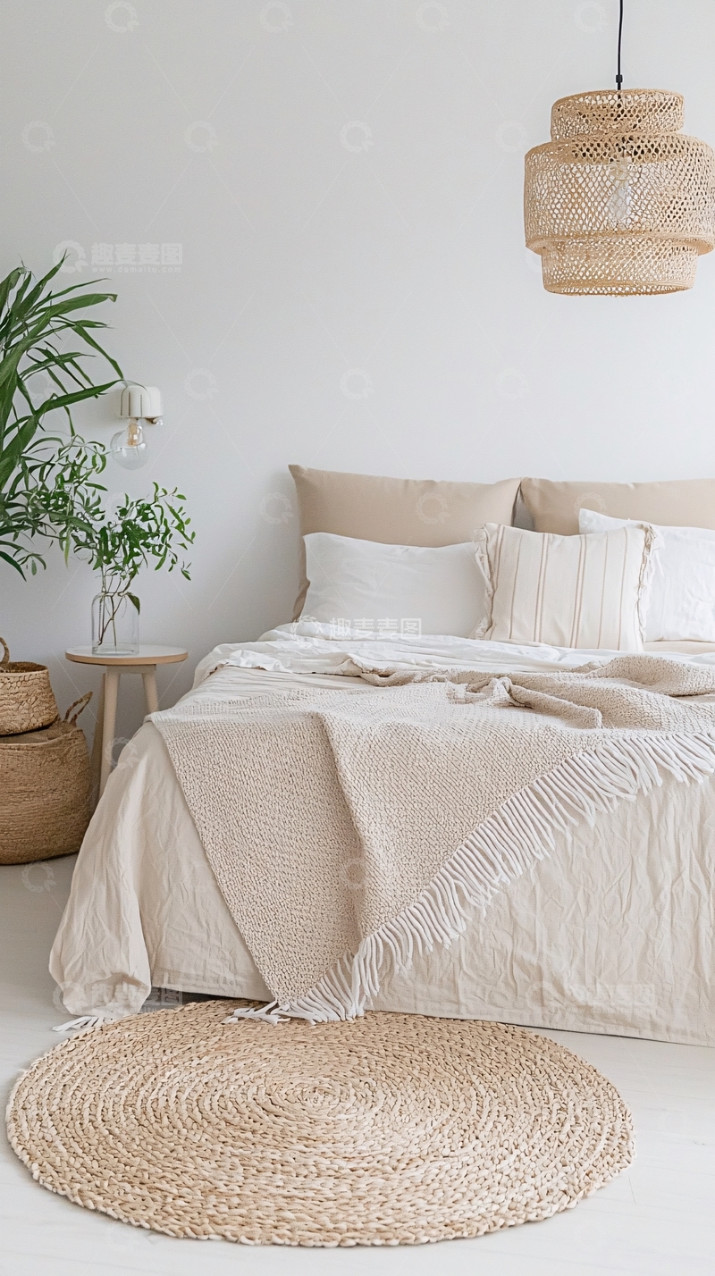 高清大图下载【趣麦麦图】极简风卧室设计