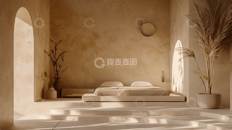 高清大图下载【趣麦麦图】极简风卧室设计