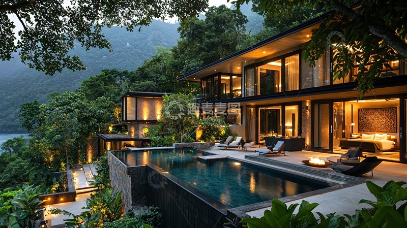 高清大图下载【趣麦麦图】热带度假别墅