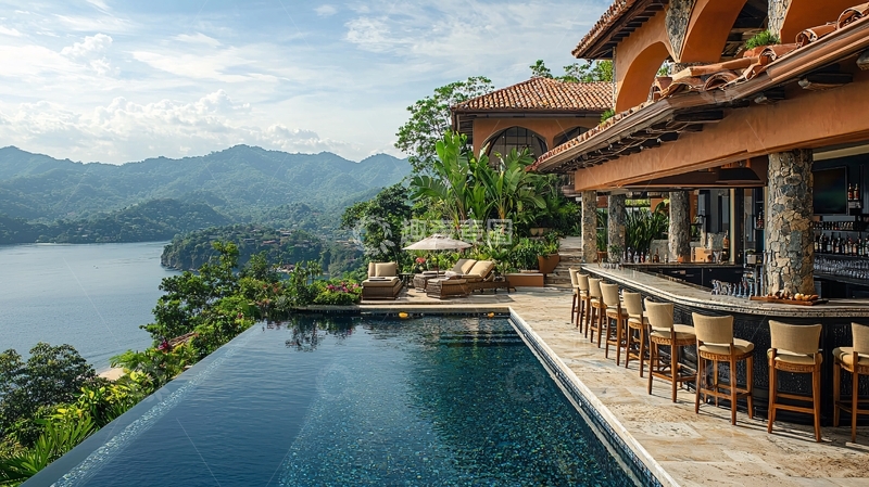 高清大图下载【趣麦麦图】度假别墅风景如画