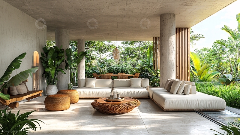 高清大图下载【趣麦麦图】现代简约户外休闲区