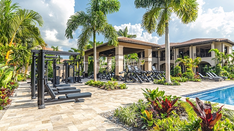 高清大图下载【趣麦麦图】热带风情泳池别墅