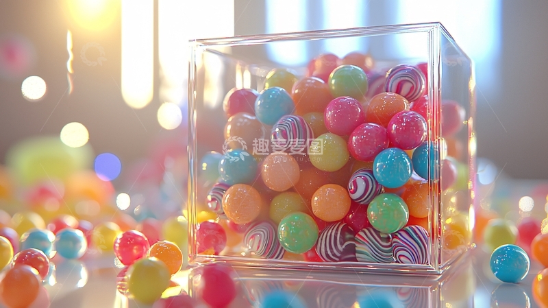 高清大图下载【趣麦麦图】彩色泡泡糖