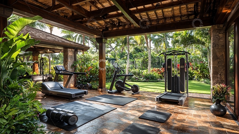 高清大图下载【趣麦麦图】户外健身房