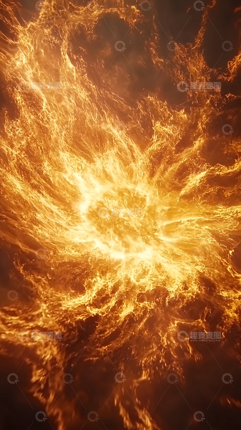 高清大图下载【趣麦麦图】火焰漩涡