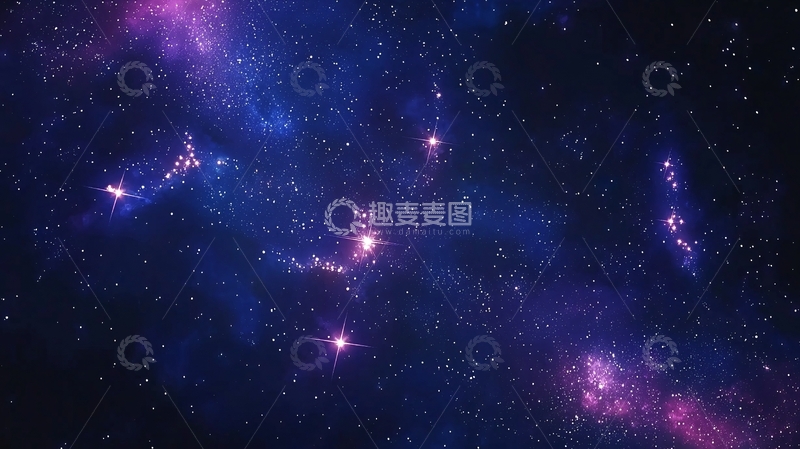 高清大图下载【趣麦麦图】紫色星云3