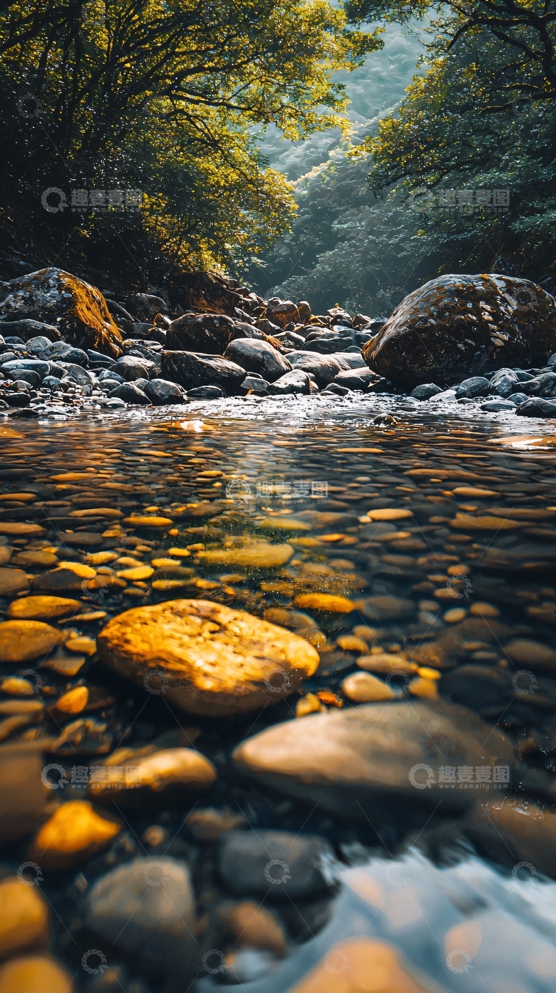 高清大图下载【趣麦麦图】清澈溪流