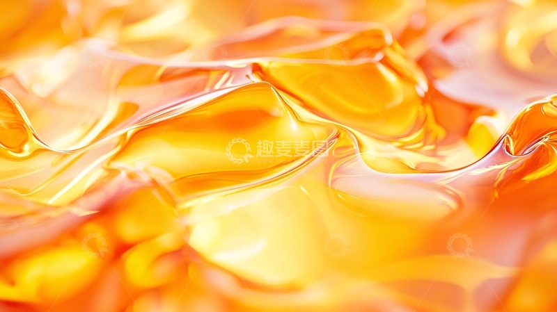 高清大图下载【趣麦麦图】琥珀色液体质感背景