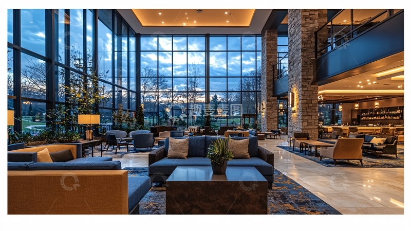 高清大图下载【趣麦麦图】现代豪华酒店大堂