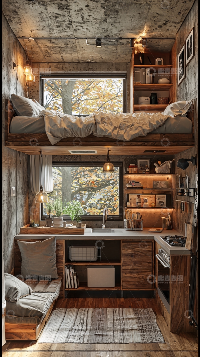 高清大图下载【趣麦麦图】loft小公寓