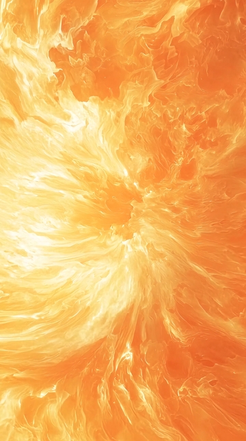 抽象橙色火焰漩涡