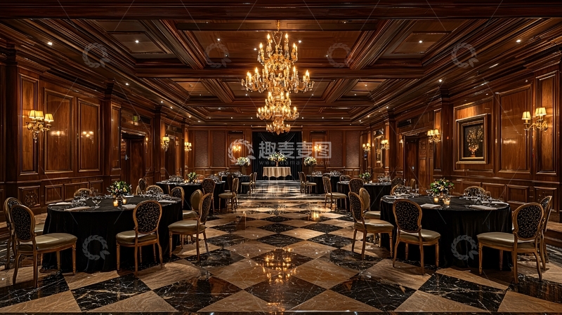 高清大图下载【趣麦麦图】奢华宴会厅全景