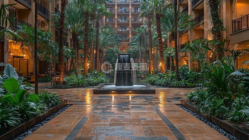 高清大图下载【趣麦麦图】室内热带雨林景观