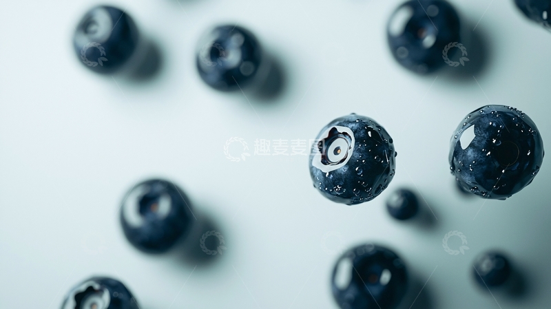 高清大图下载【趣麦麦图】蓝莓高清质感图片