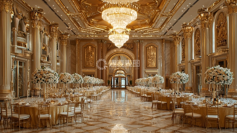 高清大图下载【趣麦麦图】富丽堂皇的宴会厅