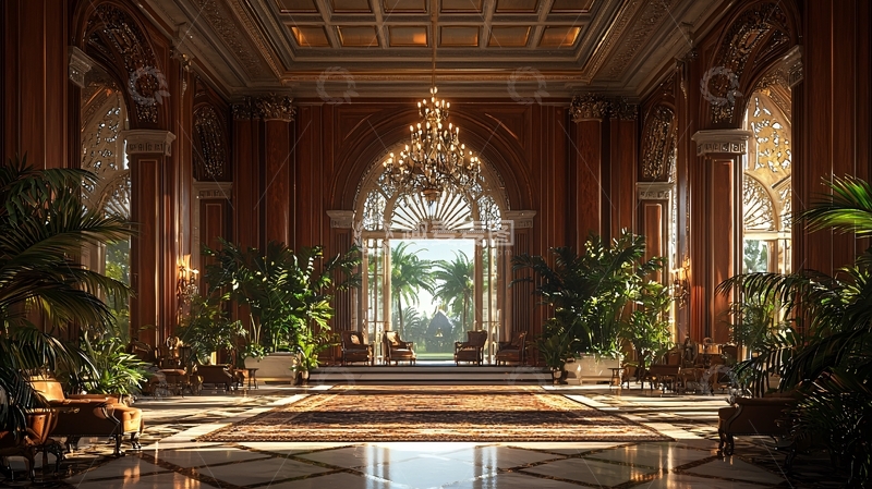 高清大图下载【趣麦麦图】豪华酒店大堂