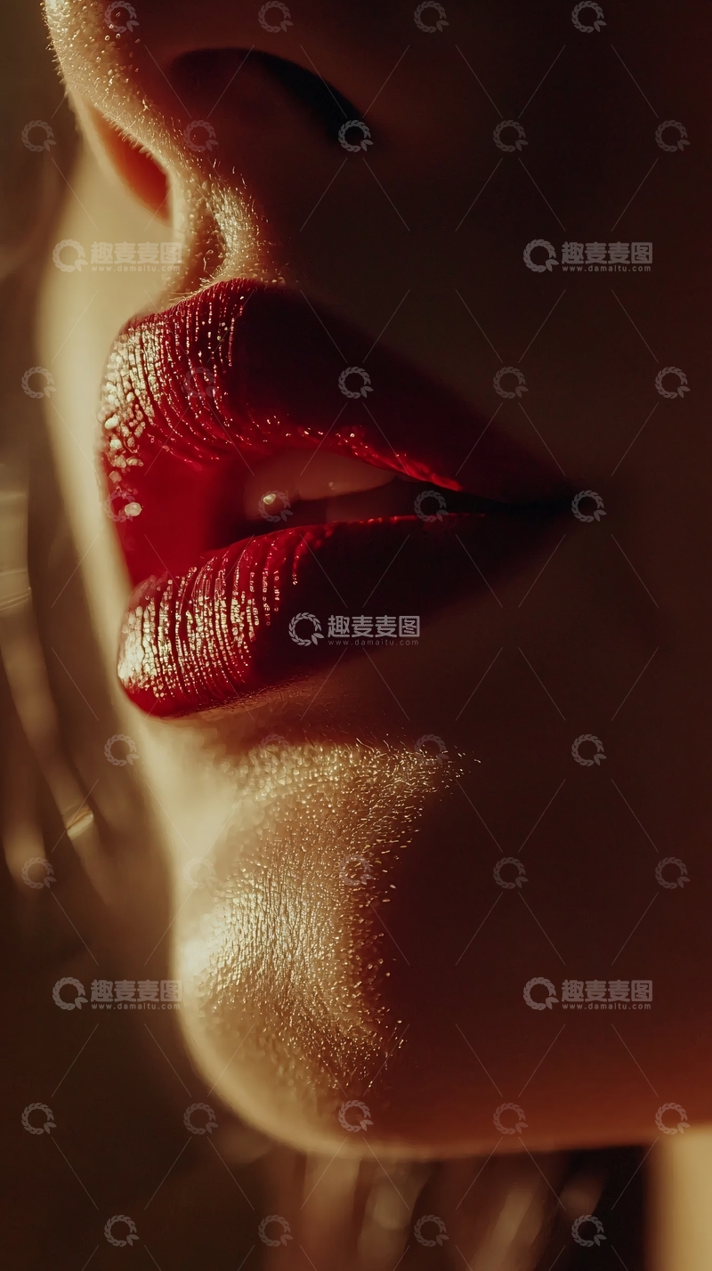 高清大图下载【趣麦麦图】红唇特写