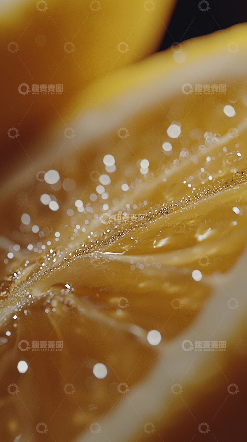 高清大图下载【趣麦麦图】柠檬切片特写
