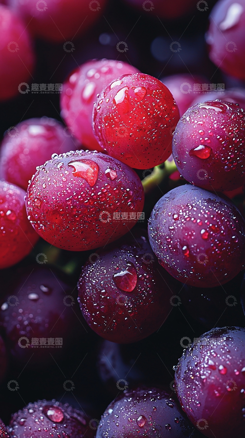 高清大图下载【趣麦麦图】红宝石葡萄高清特写
