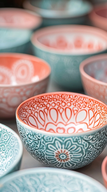 彩色陶瓷碗