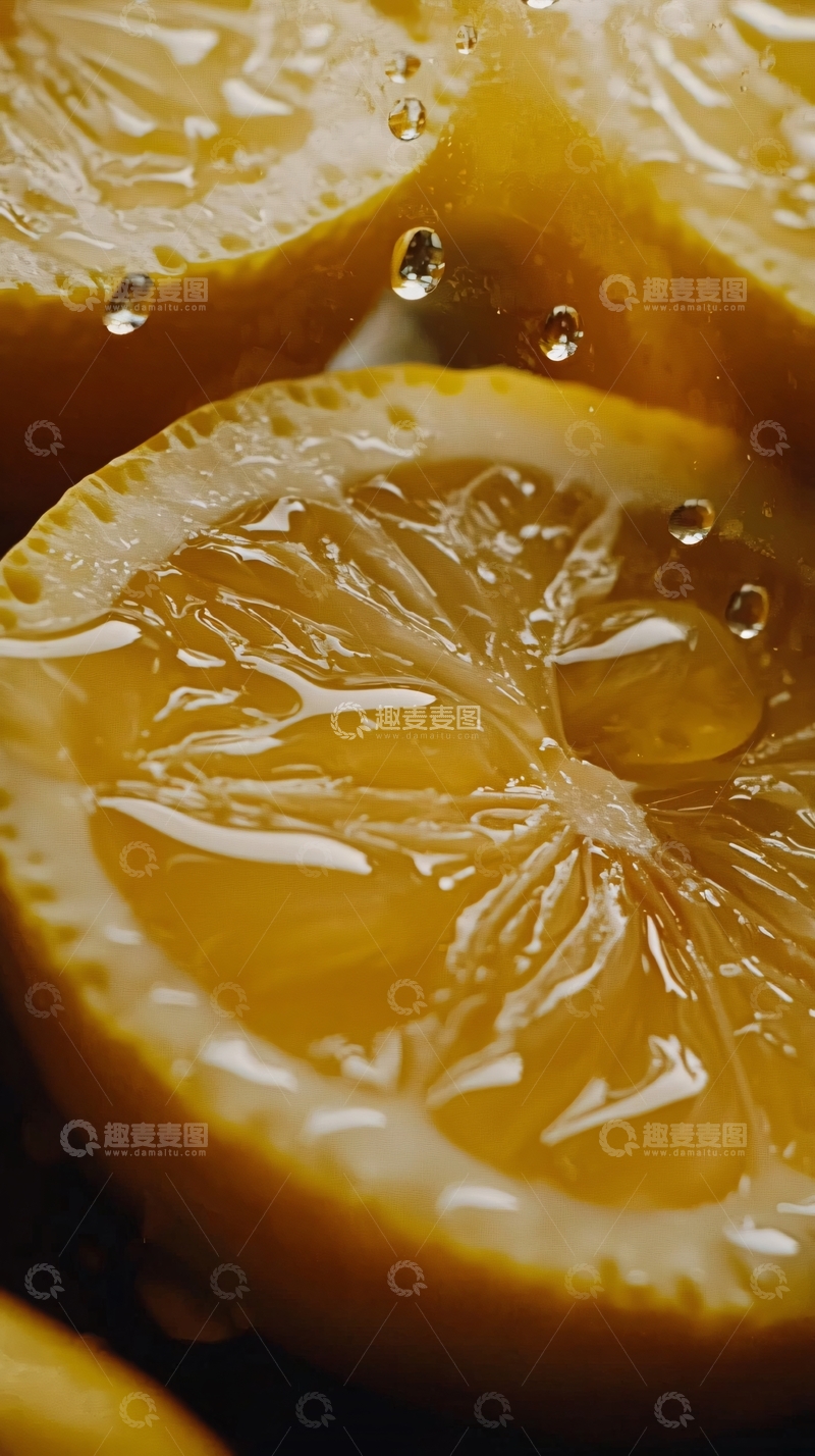 高清大图下载【趣麦麦图】柠檬切片6